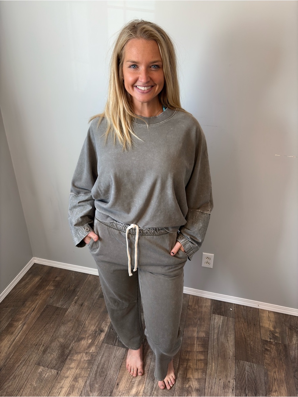 RD Style Gray Relaxed Sweatshirt